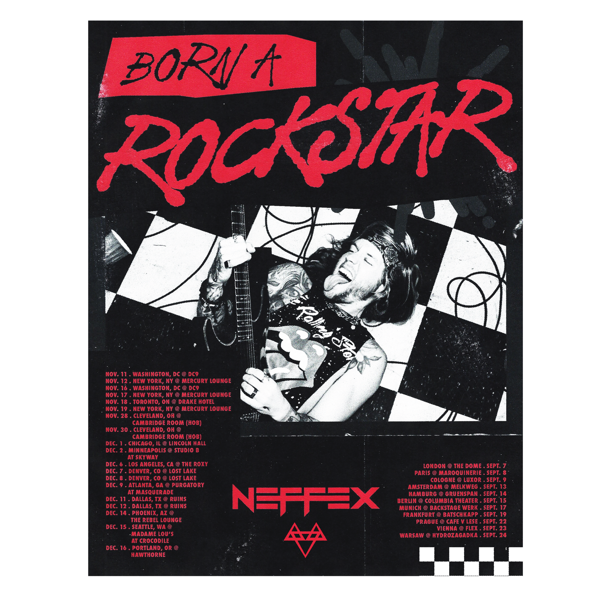 Born A Rockstar Tour Poster